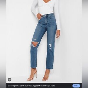 express modern straight super high rise- Size 10 long- NWT
